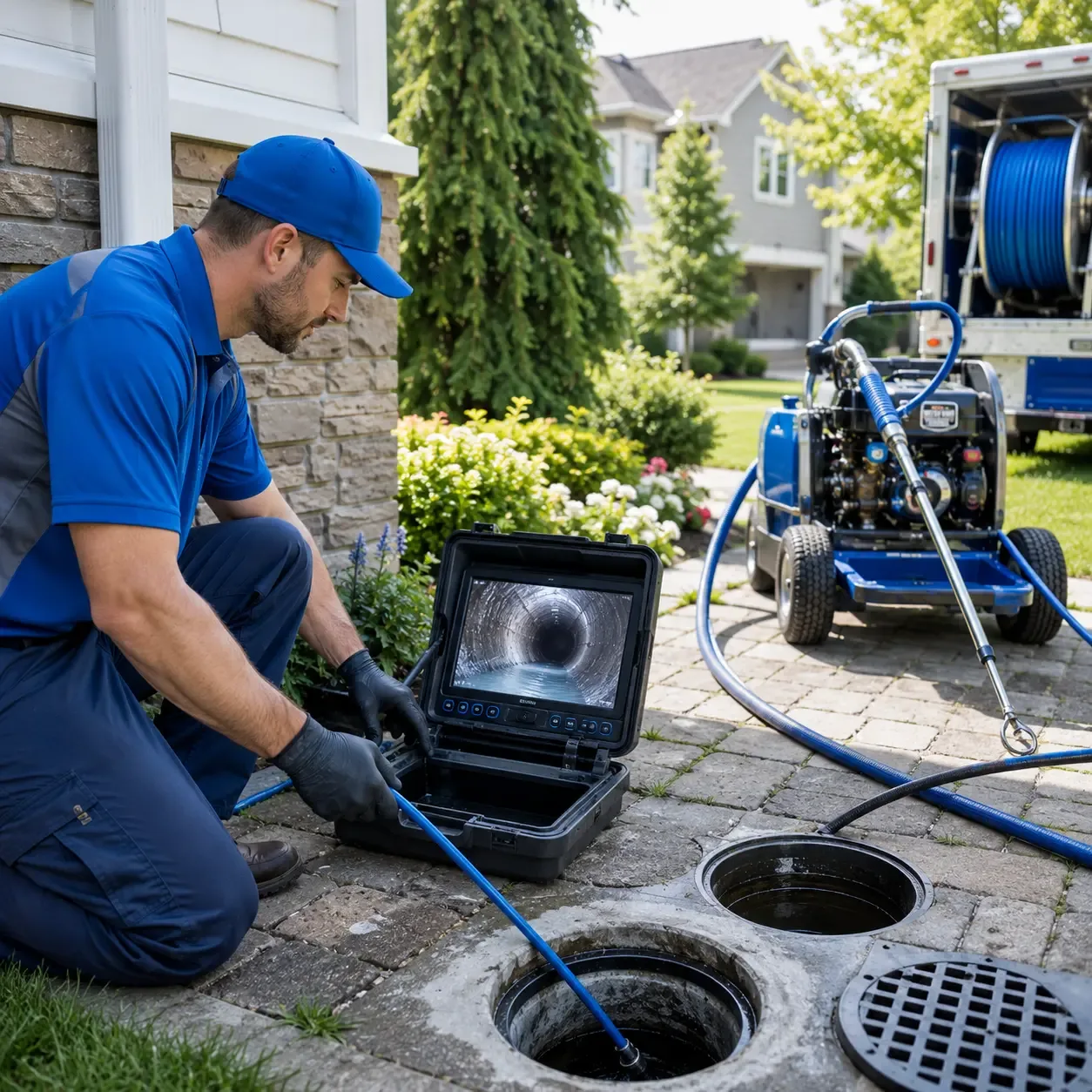 Outdoor drain cleaning professionals serving Hulbert, MI