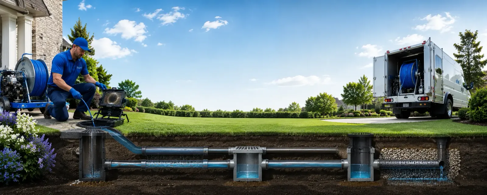 Outdoor drain cleaning information for Hulbert, MI